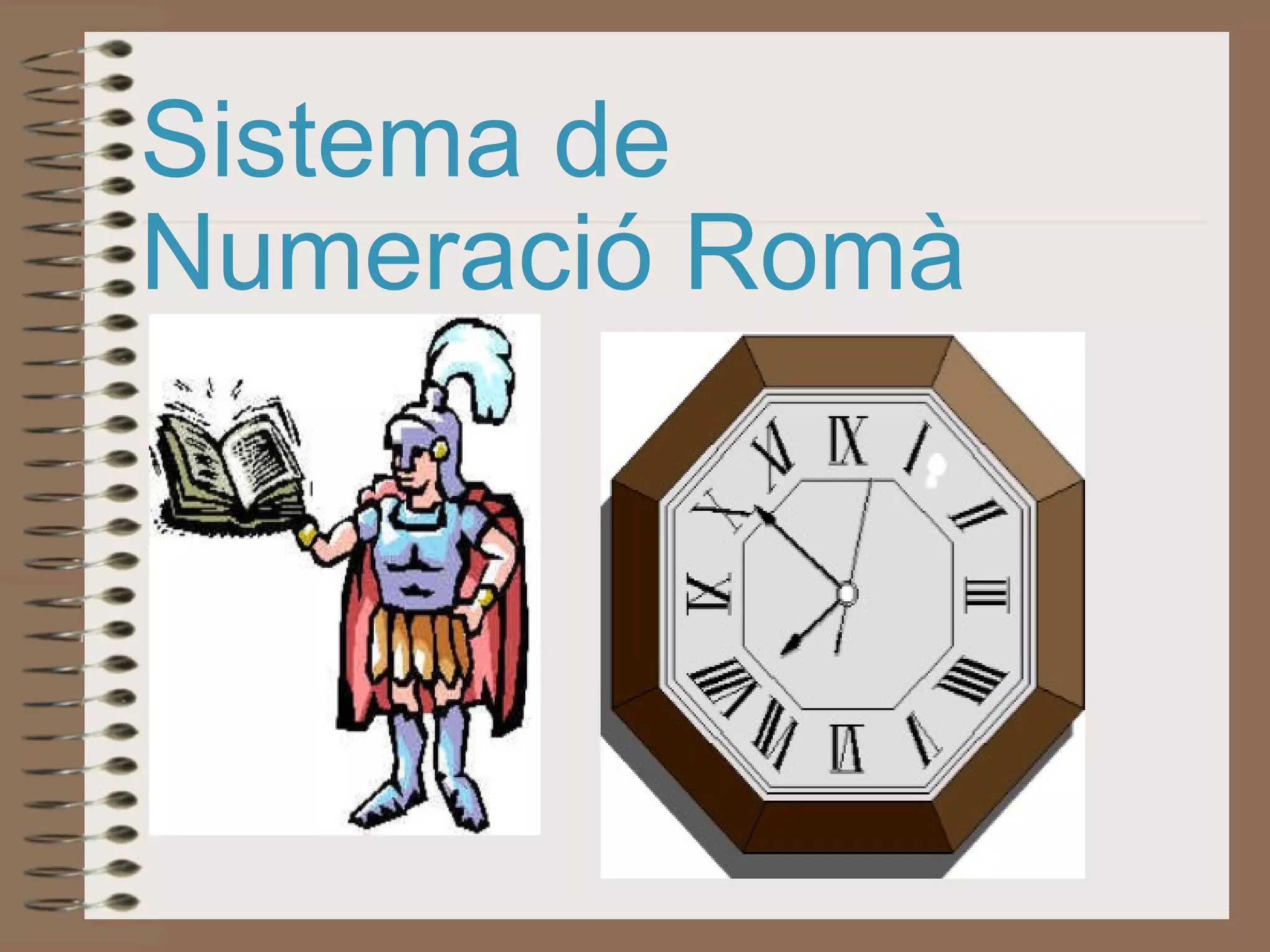 Sistema de Numeració Romà 