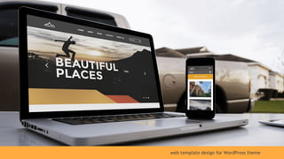 web template design for WordPress theme
 