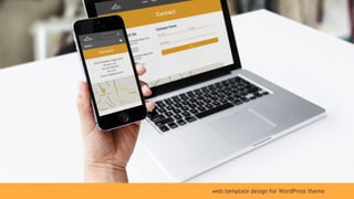 web template design for WordPress theme
 