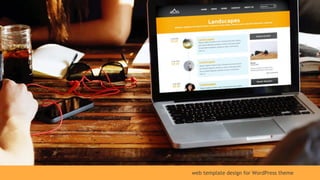 web template design for WordPress theme
 