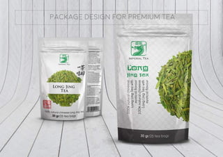 " Package design for premium tea