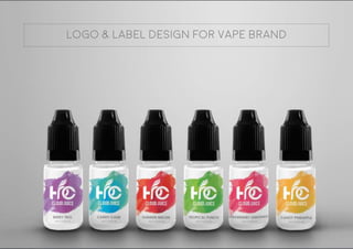 "
logo & label design for vape brand