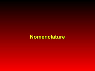 Nomenclature 