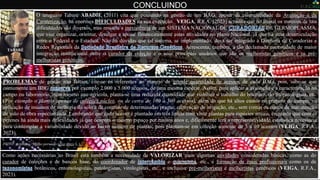 CONCLUINDO
PROBLEMAS de gestão não faltam, cite-se os referentes ao manejo de grande quantidade de acessos de cada BAG, pois, sabe-se que
comumente um BBG por exemplo 2.000 a 5.000 acessos, de uma mesma espécie. Assim, para aplicar a avaliação e a caracterização no
campo ou laboratório, num mesmo ano agrícola, planta-se uma reduzida quantidade que viabilize o trabalho do botânico, do fitopatologista, etc.
(Por exemplo o plantio apenas de coleções núcleo, ou de cerca de 100 a 300 acessos), além do que há altos custos no preparo do campo, na
aplicação de insumos de melhoria do solo e de controle de determinadas pragas, efetivação de irrigação, etc., sem contar os custos de manutenção
de mão de obra especializada. Lembrando que cada acesso é plantado em três linhas com vinte plantas para espécies anuais, enquanto que com as
perenes há ainda mais dificuldades já que ocupará o mesmo espaço por muitos anos e, dificilmente terá a representatividade estatística necessária
para contemplar a variabilidade devido ao baixo número de plantas, pois plantam-se em coleção somente de 3 a 10 acessos (VEIGA, R.F.A.,
2023).
O uruguaio Tabaré ABADIE (2011) cita que pensando na gestão de um BAG, apesar da essencialidade da Avaliação e da
Caraterização, há enormes DIFICULDADES na sua execução. VEIGA, R.F.A. (2023) acredita que no Brasil os motivos de tais
dificuldades são diversos, mas ressalta a inexistência de um SISTEMA NACIONAL DE DE GERMOPLASMA,
que vise organizar, orientar, divulgar e apoiar financeiramente estas atividades no plano Nacional, já que há uma desarticulação
entre o Federal e o Estadual. Não há dúvidas que tal sistema, se implementado, deva ser integrado à Diretoria de Curadorias e
Redes Regionais da . Acrescenta, também, a tão declamada necessidade de maior
integração institucional entre o curador da coleção e o seus principais usuários que são os melhoristas genéticos e os pré-
melhoristas genéticos.
TABARÉ
Como ações necessárias ao Brasil está também a necessidade de VALORIZAR mais algumas atividades consideradas básicas, como as do
curador de coleções e de bancos base, do coordenador de e , etc., e formação de mais profissionais como os de
botânicos, entomologistas, patologistas, virologistas, etc., e inclusive pré-melhoristas e melhoristas genéticos (VEIGA, R.F.A.,
2023).
FOTO: Artelista - Milho peruano (Zea mays L.).
 