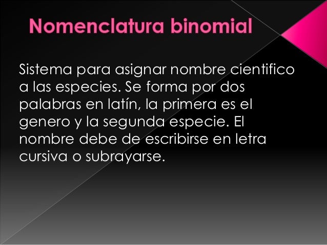 Nomenclatura binomial
