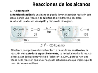 Halogenacion Nomenclatura de alcanos 111111 | PPT