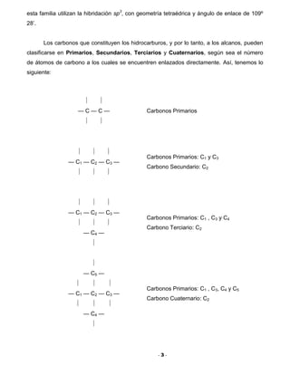 Nomenclatura de hidrocarburos recomendaciones de la iupac 2004 | PDF