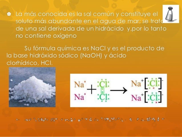 Nomenclatura de sales