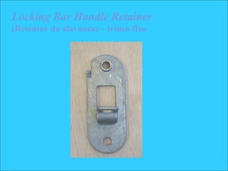 Locking Bar Handle Retainer
(Retentor da alavanca) – trinco fixo
 