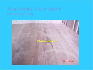 Floor Planks / Floor Boards
(Tábuas do piso)
Planks or Boards
 
