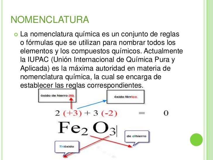 Nomenclatura química