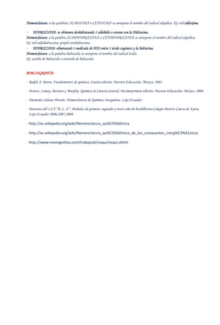 Nomenclatura química | DOCX
