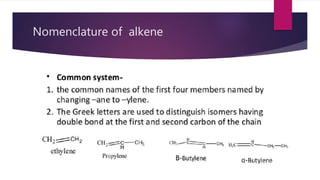 Nomenclature of alkene
 