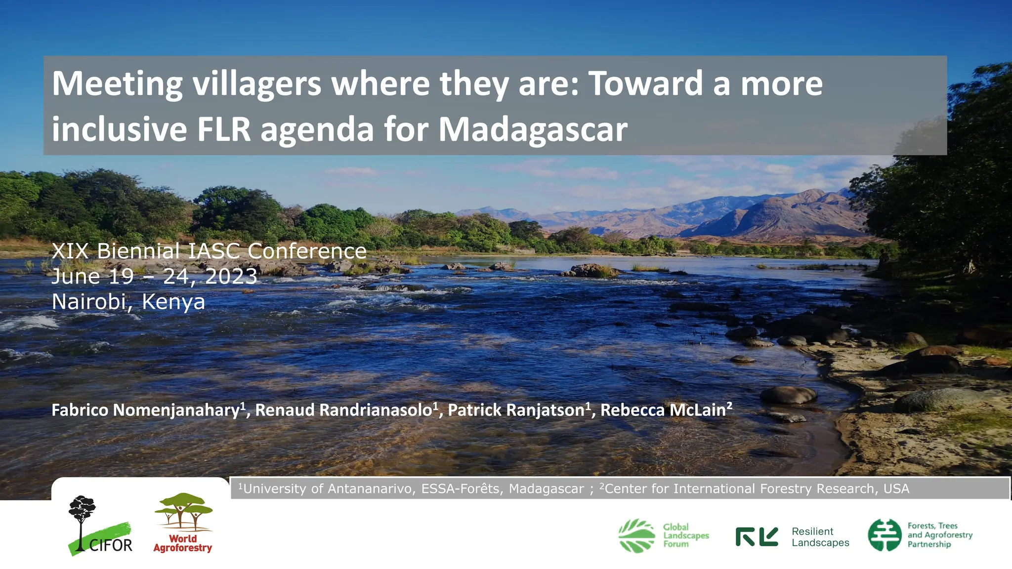 thumbnail of  Meeting villagers where they are: Toward a more inclusive FLR agenda for Madagascar