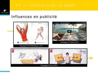 #3

LE BONHEUR C’EST LE PASSÉ

Influences en publicité

Campagne TV Havas 2013
Campagne Print Petit Bateau 2013

Campagne Print Lu 2013

 