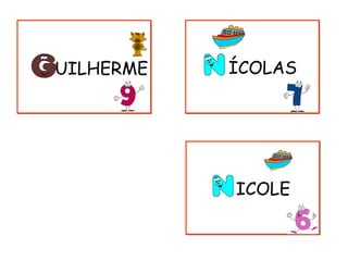 ÍCOLASÍCOLAS
ICOLEICOLE
UILHERMEUILHERME