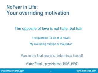 Fear or talent?In my company, meeting targets is “encouraged” through fear50,8%Hiring, developing and retaining talented people is considered to be a strategic priority54,2%People in the company perform according to what their boss expects of them54,2%  I think that using fear is not a good strategy for meeting the company’s objectives93,3%0%100%Completely disagree Completely agree        NoFear