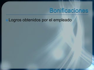 Logros obtenidos por el empleado
 