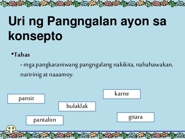 Mga Uri Ng Pangngalan Ayon Sa Konsepto - ayon panloob