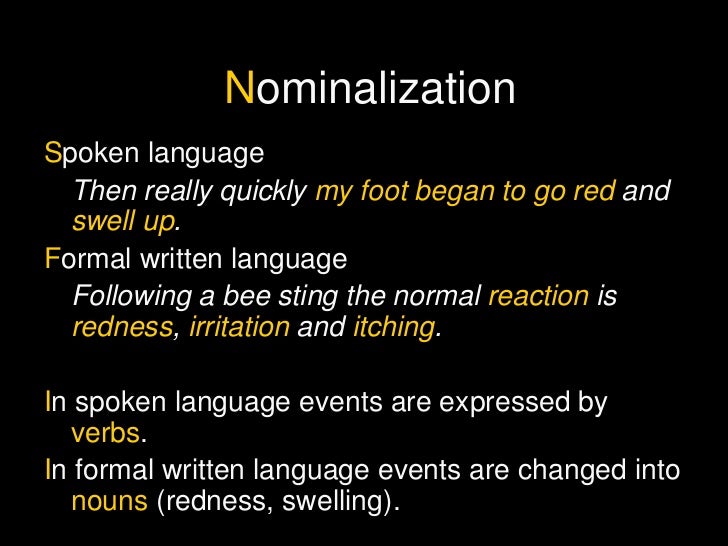 Nominalization
