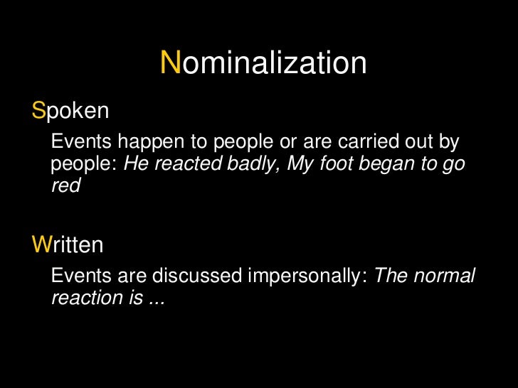 Nominalization