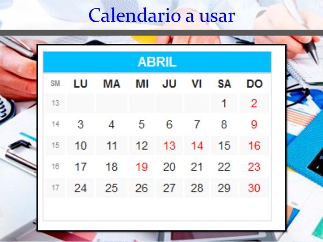 Nomina mensual, quincenal y semanal