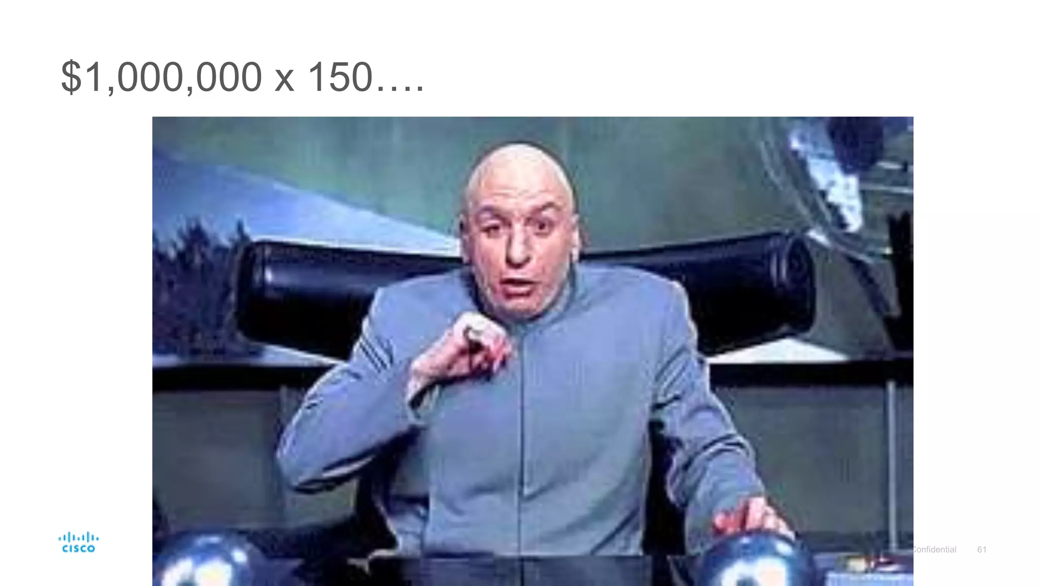 $1,000,000 x 150….
 