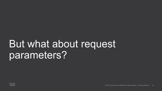 But what about request
parameters?
 