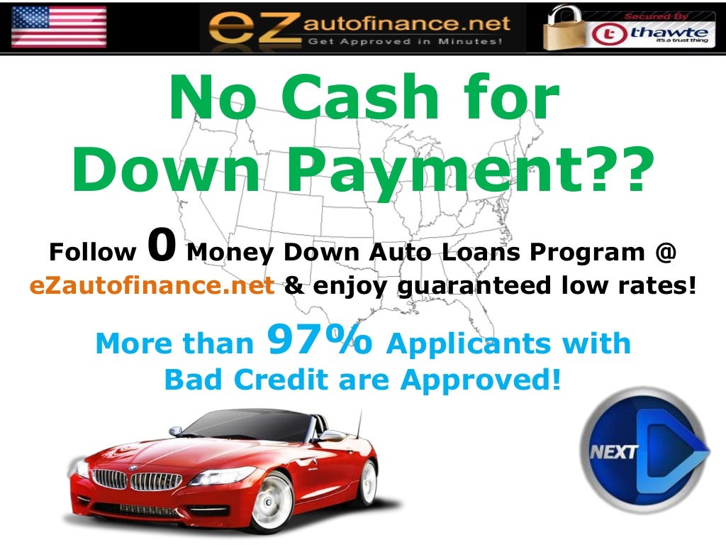 No Money for Down Payment? Auto Loans with Subprime Credit History