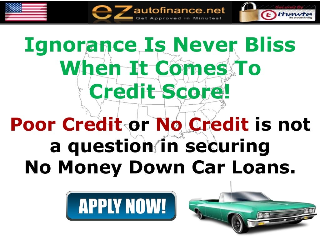 No Money for Down Payment? Auto Loans with Subprime Credit History