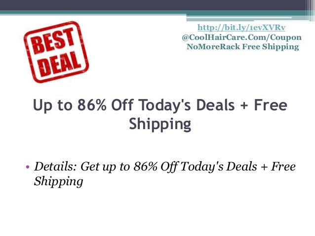 Nomorerack Coupon Deals Exclusive