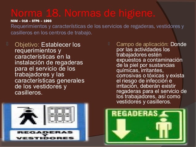 Normas oficiales Mexicanas (STPS) seguridad e higiene.