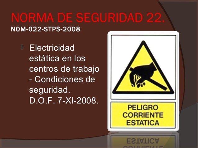 Normas oficiales Mexicanas (STPS) seguridad e higiene.