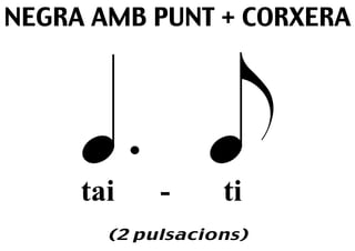 j
NEGRA AMB PUNT + CORXERA



     œ. œ
     tai    -     ti
       (2 pulsacions)
 