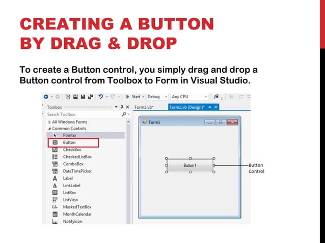 Buttons In .net Visual Basic | PPT