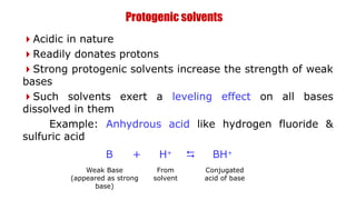 Non-aqueous acid base titration and analysis.ppt