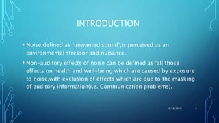 Non auditory effects | PPTX