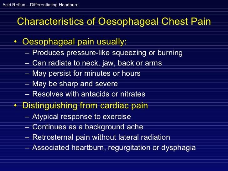 Non cardiac chest pain