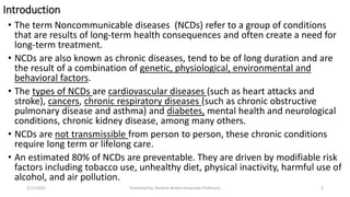 Non-Communicable Diseases, and its status in Nepalpdf | PDF