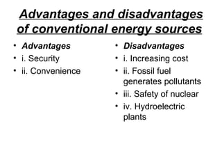 advantages and disadvantages fossil fuels