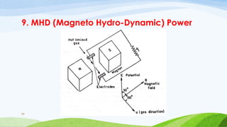 9. MHD (Magneto Hydro-Dynamic) Power
66
 
