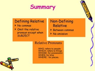Non Defining Clauses | PPT