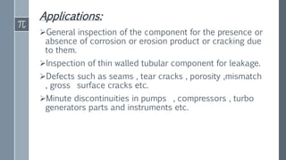 Non destructive testing] | PPTX
