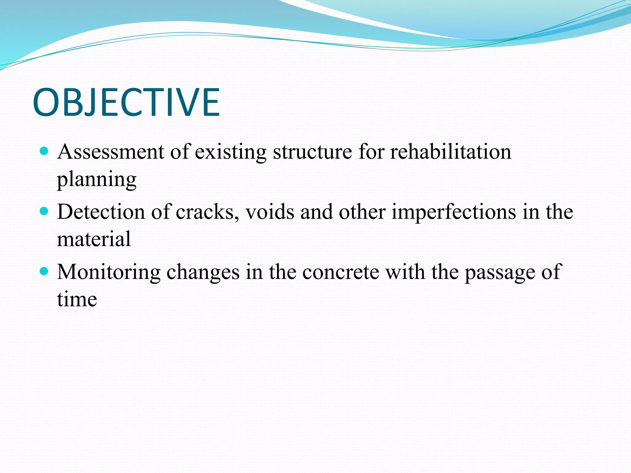 Non destructive testing in civil engineering | PPTX