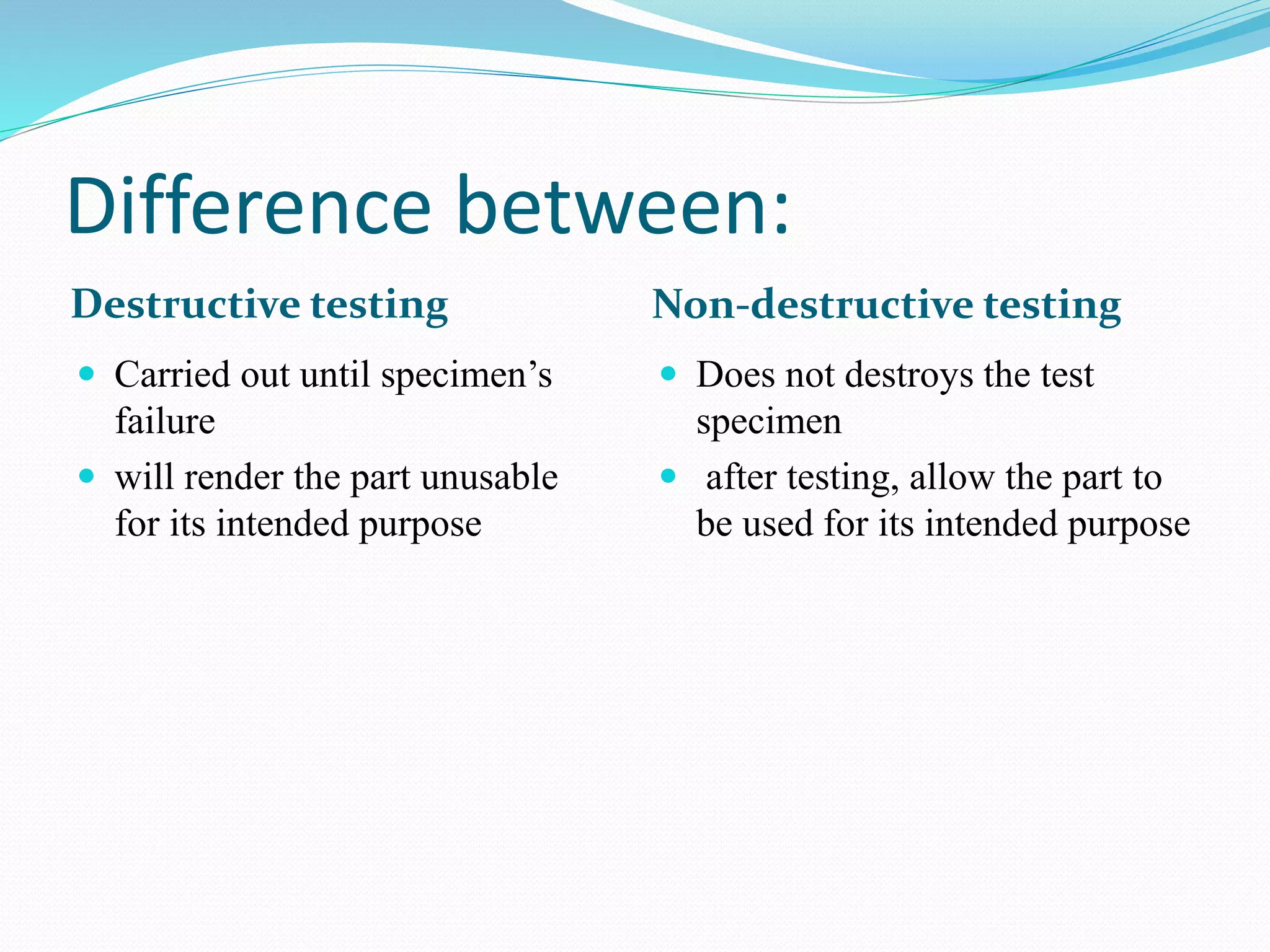 Non destructive testing in civil engineering | PPTX