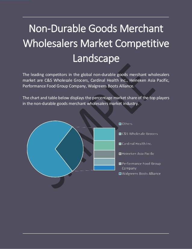 Non durable goods merchant wholesalers global market report 2018