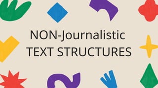 Non-Fiction Text Structures Education Presentation in Colorful ...