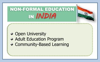 Open University
Adult Education Program
Community-Based Learning
 