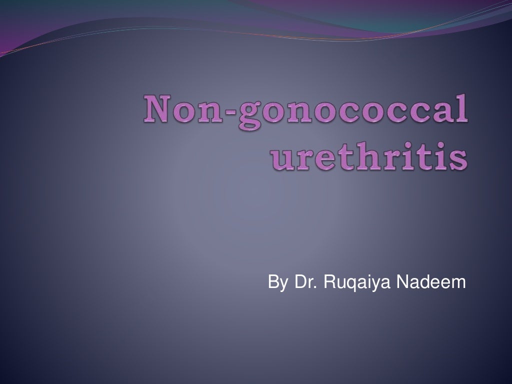 Non gonococcal urethritis