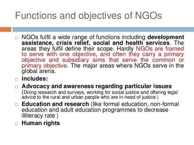 Halimbawa Ng Non Government Organization Non government organization( ng os)